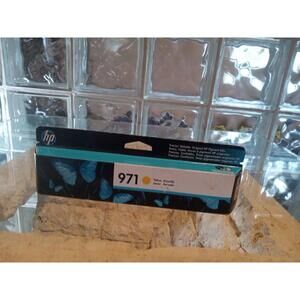HP 971 Yellow Original Ink Cartridge (new, unopened) Exp Aug 2019 Ink Jet
